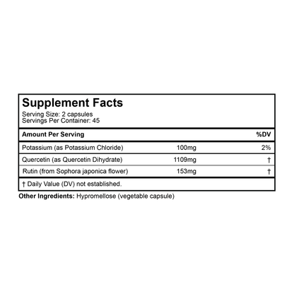 Rutin, Quercetin + Potassium