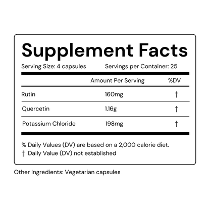Rutin, Quercetin, Potassium