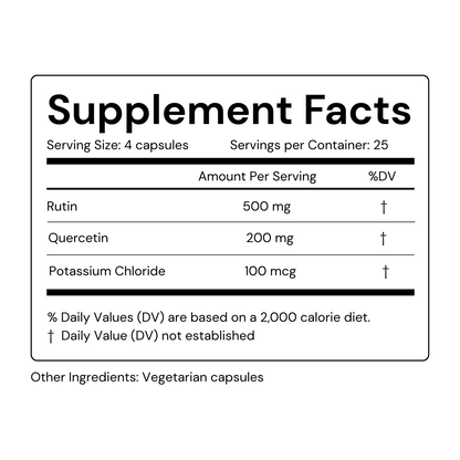 Rutin, Quercetin, Potassium