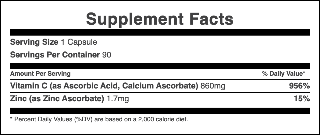 Vitamin C & Zinc